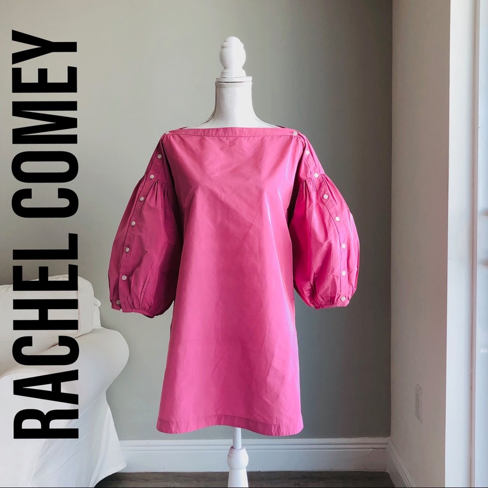 RACHEL COMEY Puff Sleeve Mini Dress